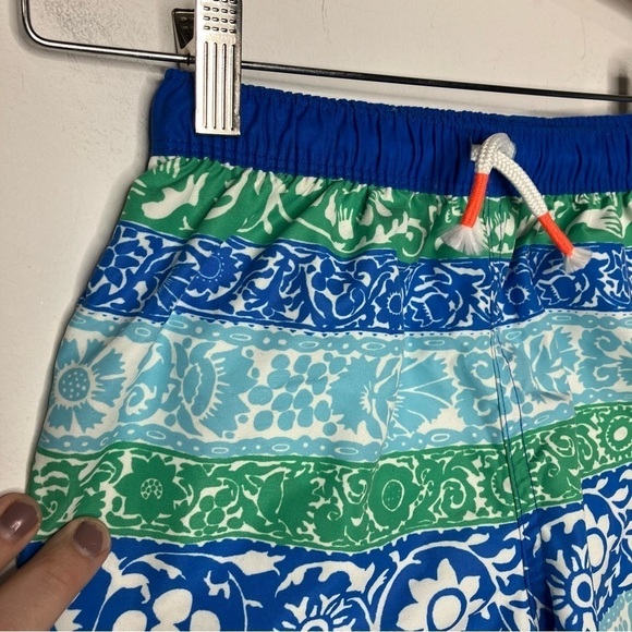 Mini Boden striped floral swim trunks size 9-10 yrs - Picture 2 of 4